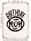 DECORATIVE METAL SIGN - Birthday Boy - 3 - Vintage Rusty Look